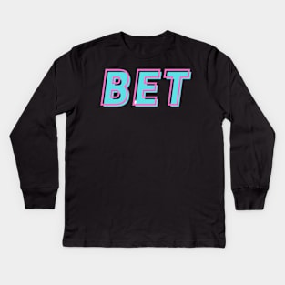 BET. Kids Long Sleeve T-Shirt